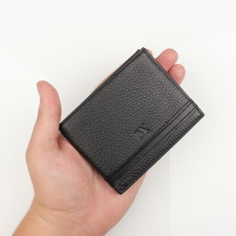 Zoozie Bags Billetera de Cuero Genuino Negra
